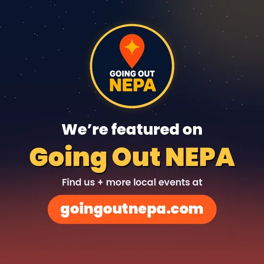 We're featured on Going Out NEPA badge, square post size
