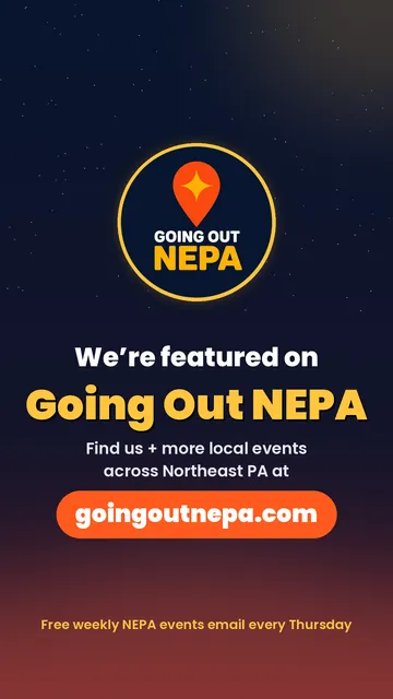We're featured on Going Out NEPA badge, tall story size